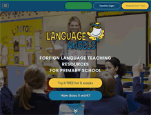 Tablet Screenshot of languageangels.com